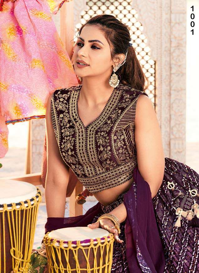 pankhida designer tussar silk lehenga