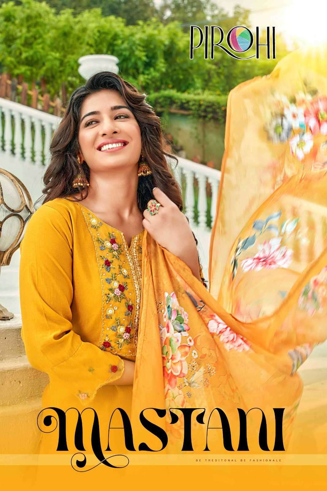 pirohi mastani series 10001-10004 pure viscose silk suit