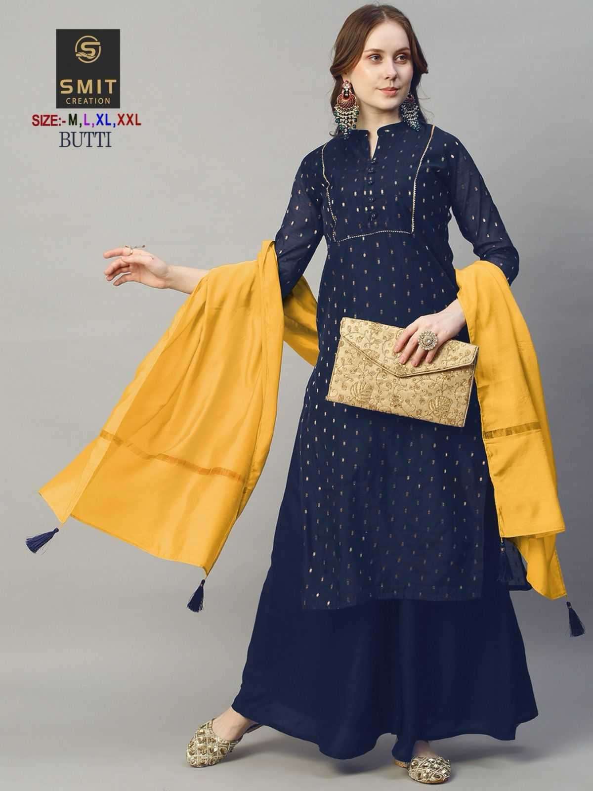 poonam designer butti series 1001-1003 pure modal chanderi suit