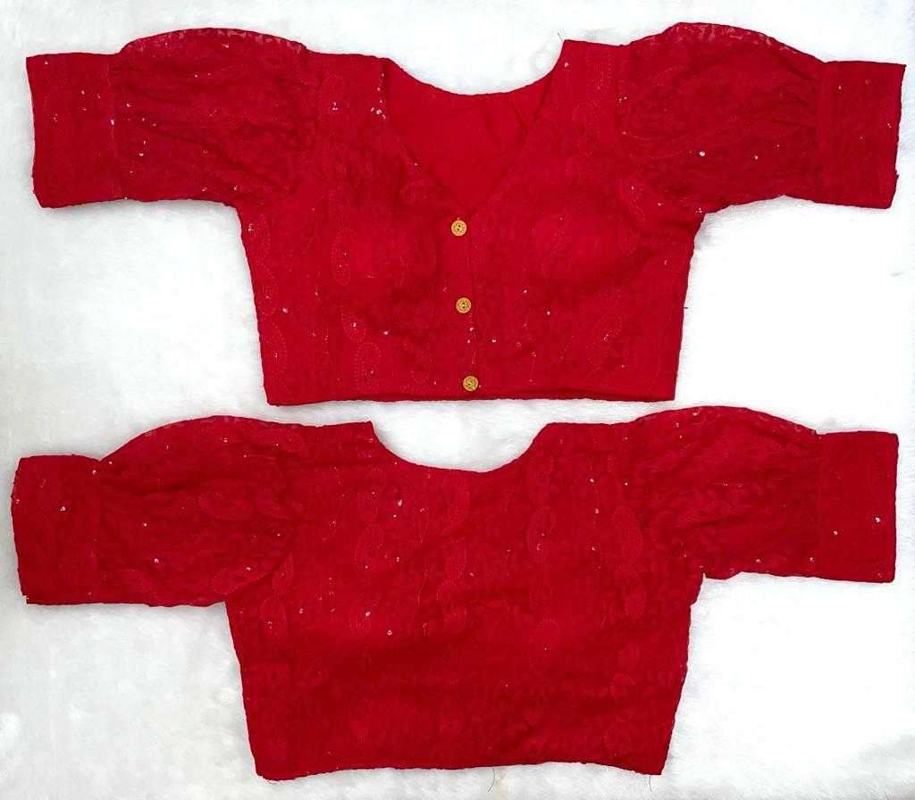 pr chikankari hakooba 3 part 2 Gorgette Chikan blouse
