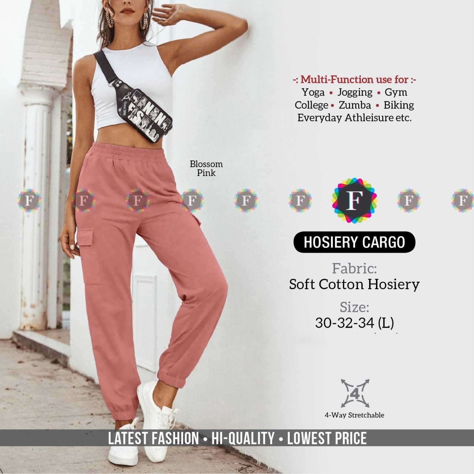 pr hosiery cargo Soft Cotton Hosiery cargo pants