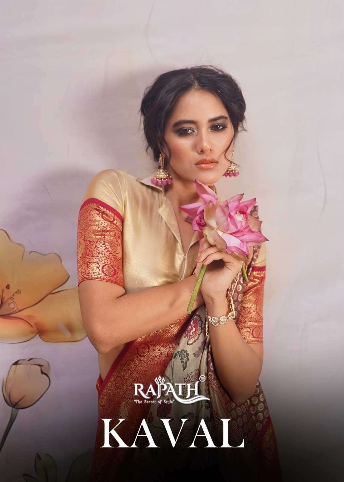 rajpath kaval silk series 193001-193006 Pure Dharamavaram Silk saree