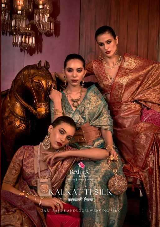 rajtex kalkatti silk series 327001-327008 handloom silk saree