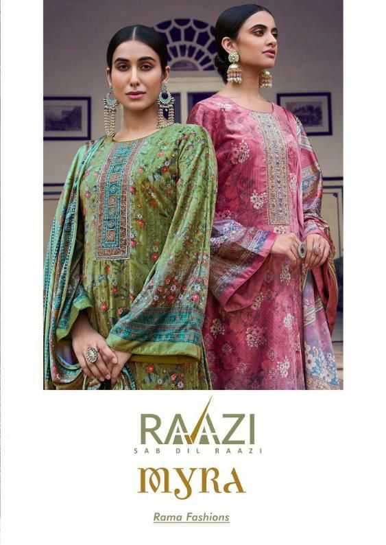 rama fashion raazi myra series 1001-1006 velvet 9000 digital print suit