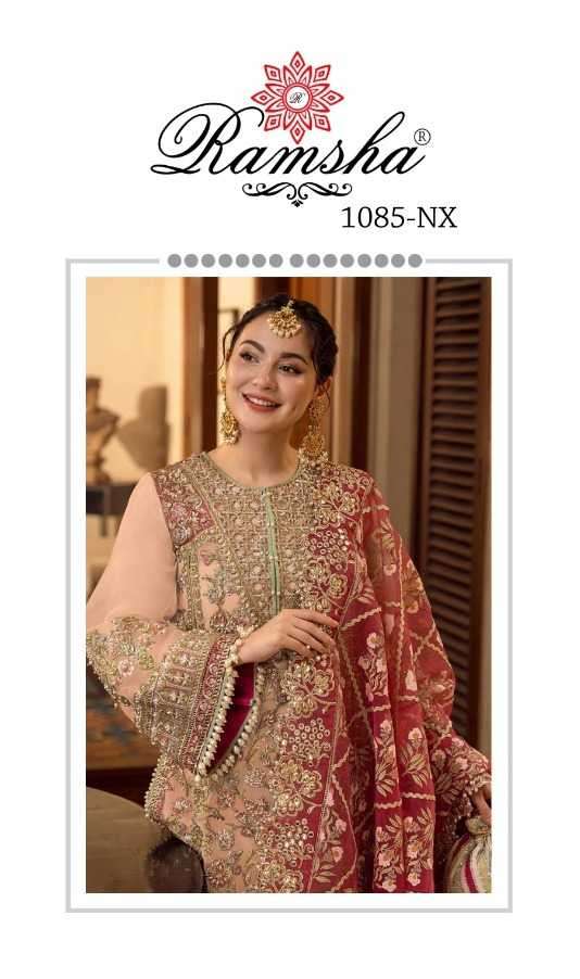 ramsha R-1085 nx heavy georgette embroidery suit 