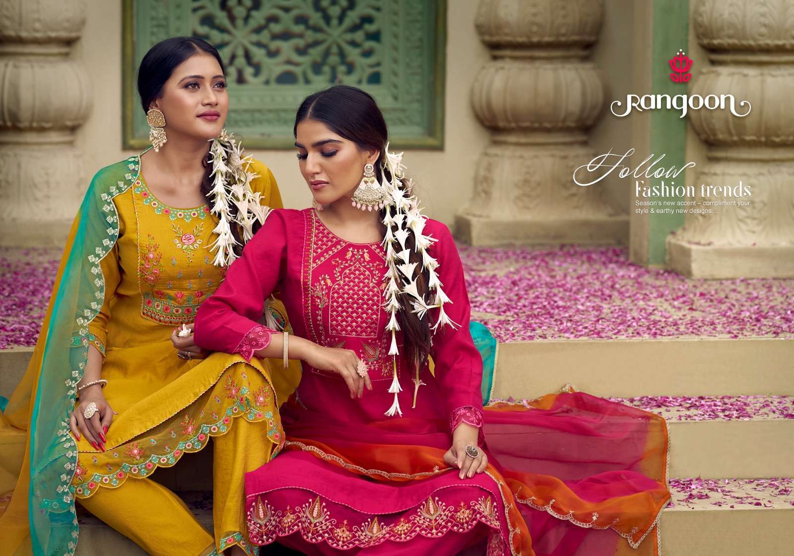 rangoon siya series 4721-4724 Silk Viscose readymade suit