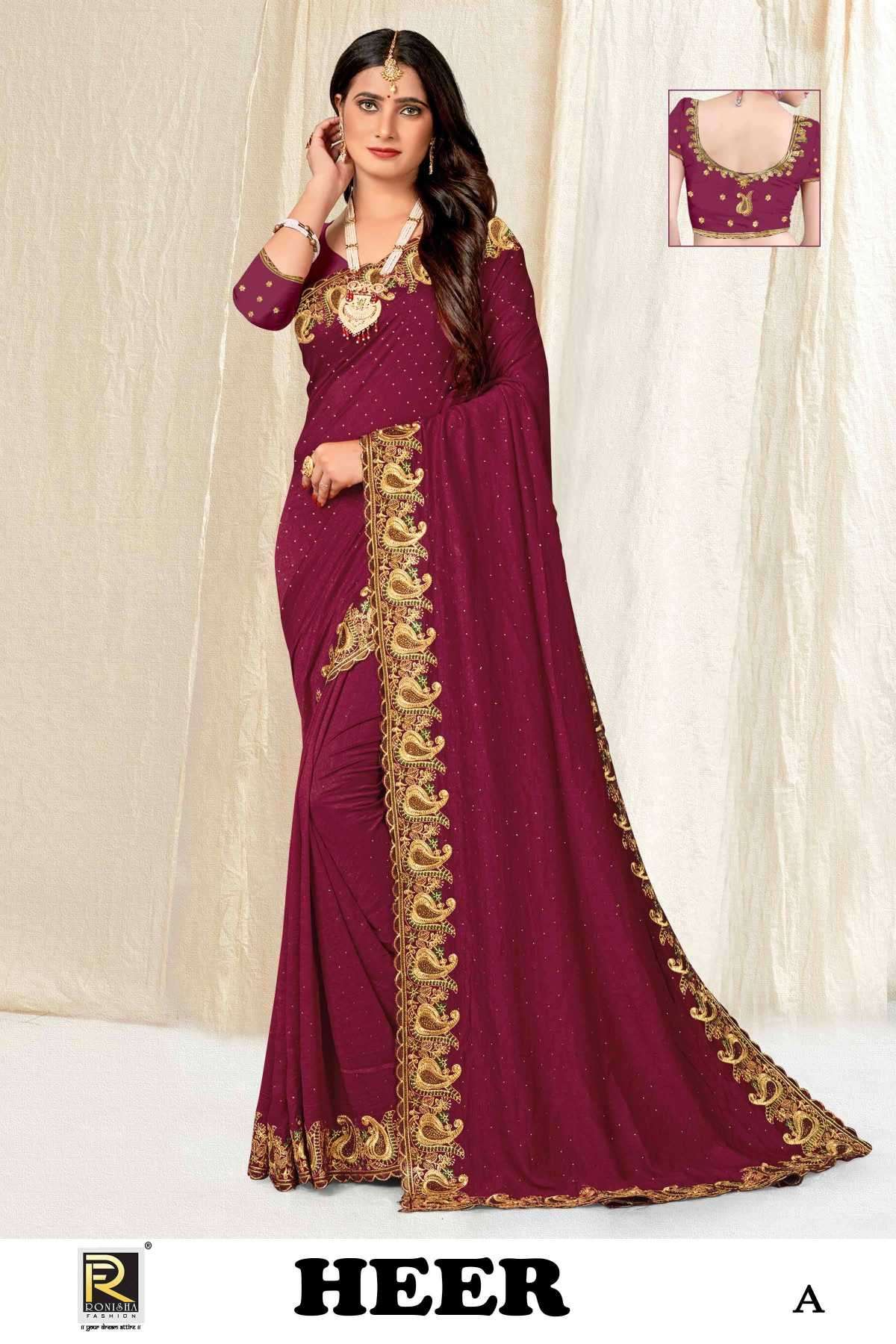 ranjna saree heer fancy fabrics saree