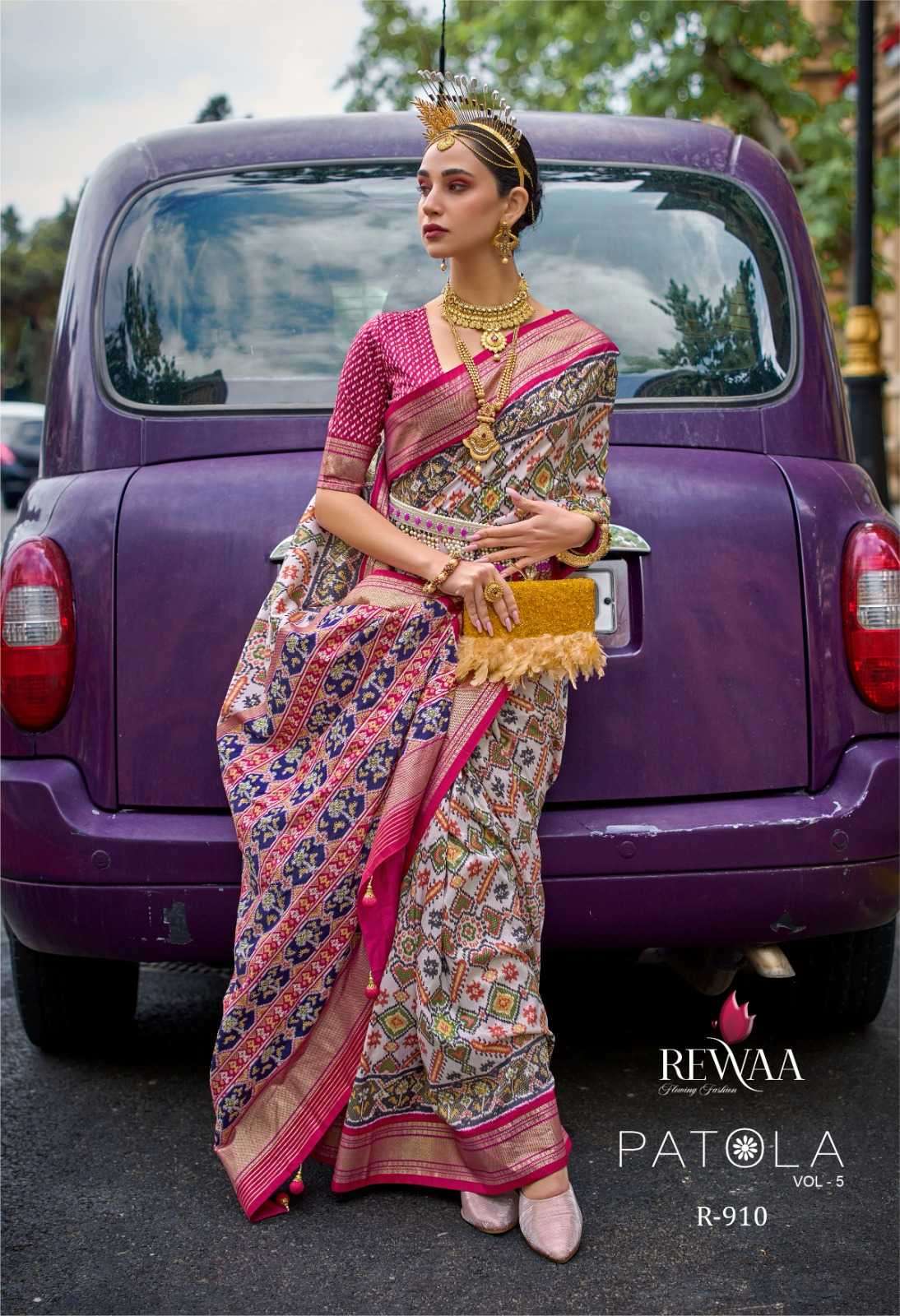 Rewaa patola vol 5 series 901-909 silk saree