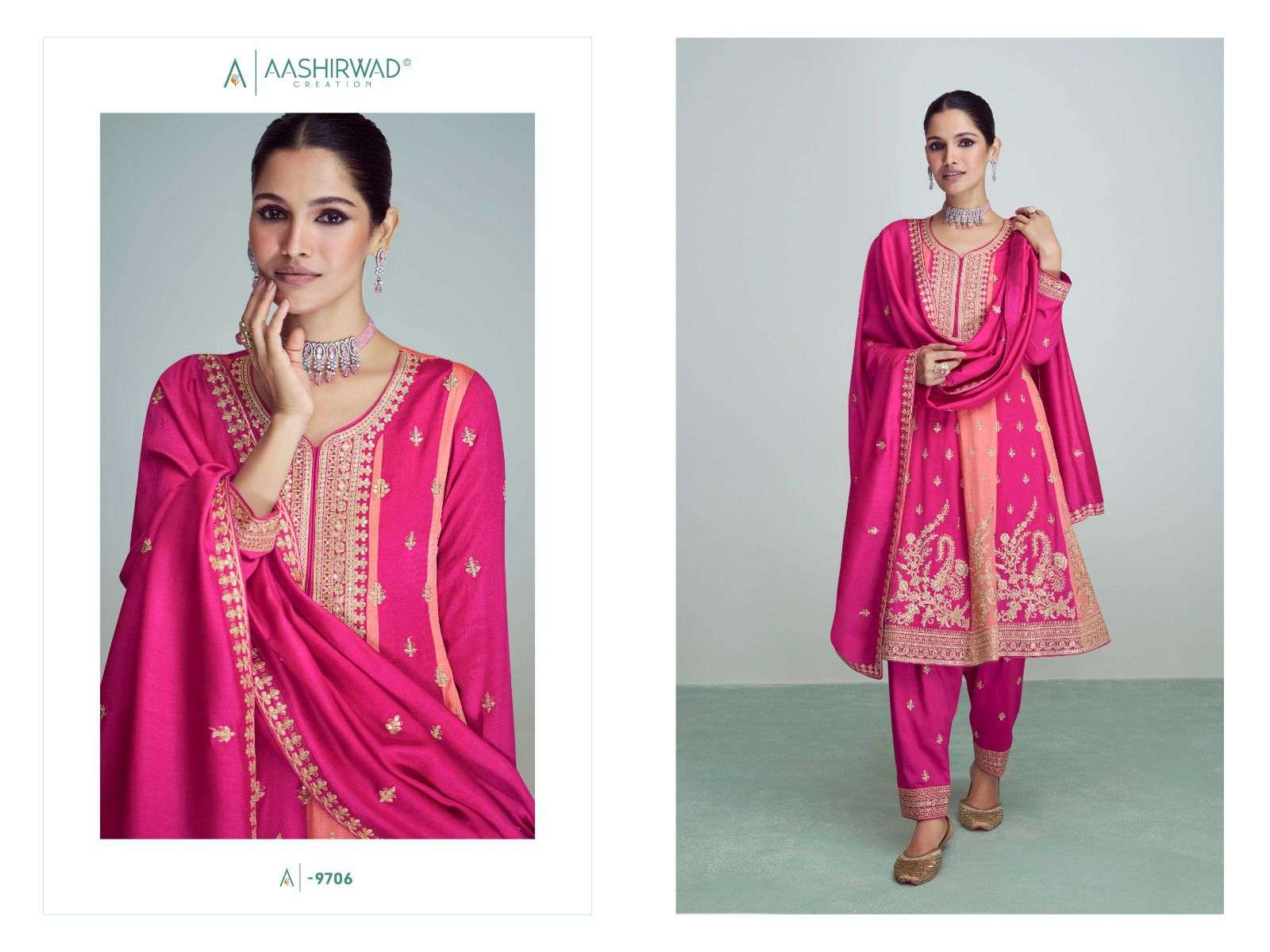 riwaaz designer premium silk suit 