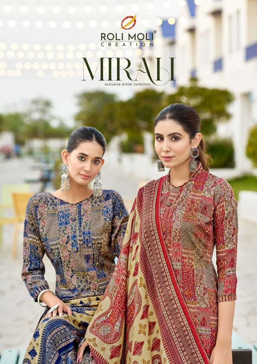 roli moli creation mirah series 1001-1008 Pure Pashmina suit