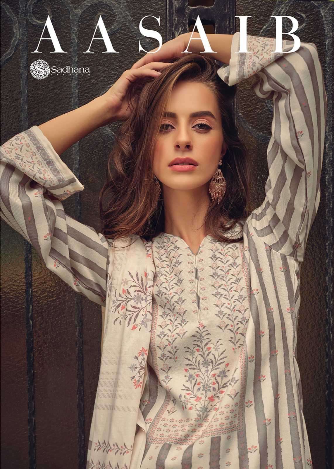 sadhana fashion aasaib series 5248-5255 viscos pashmina suit