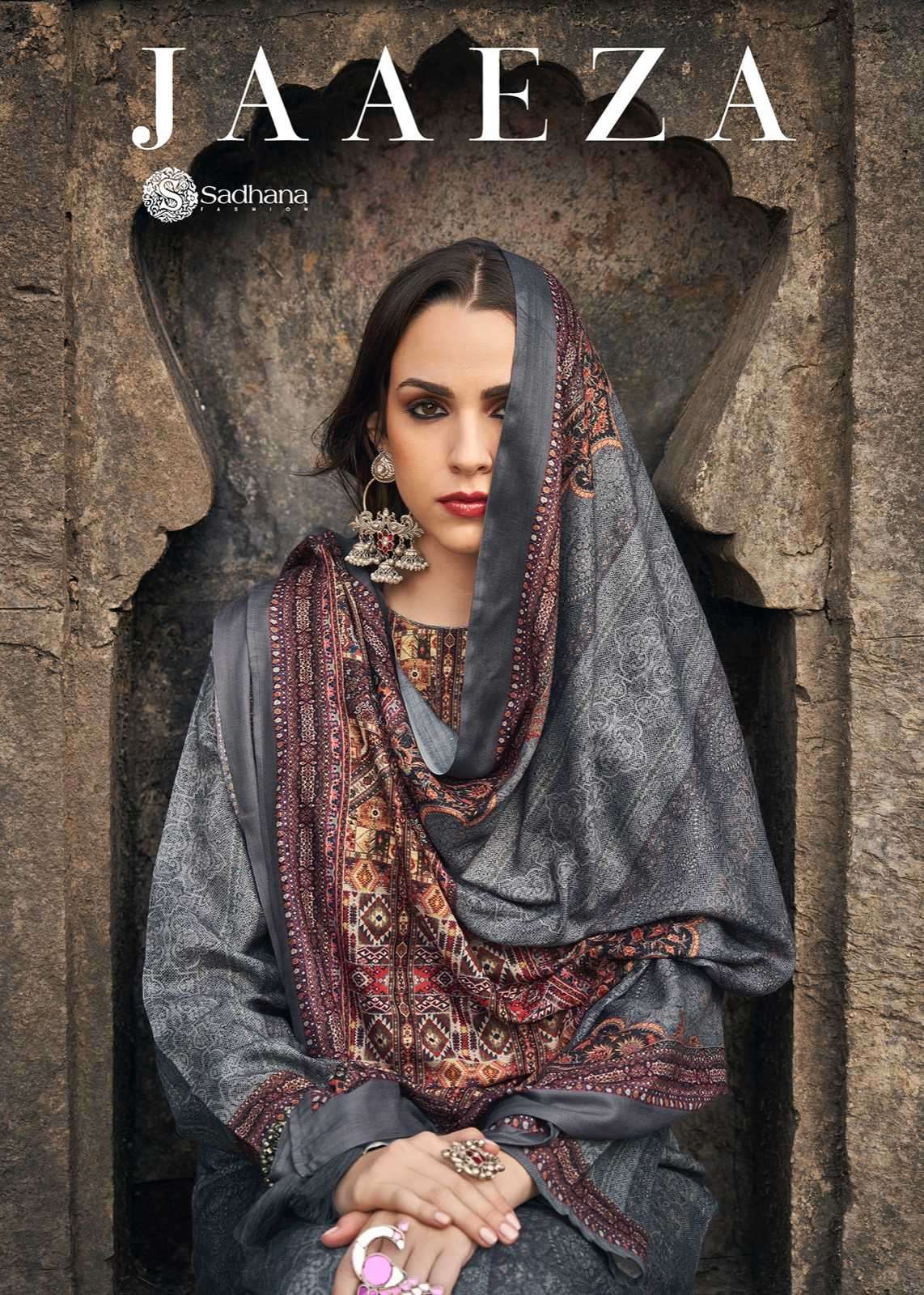 sadhana fashion jaaeza series 5289-5296 viscos pashmina suit