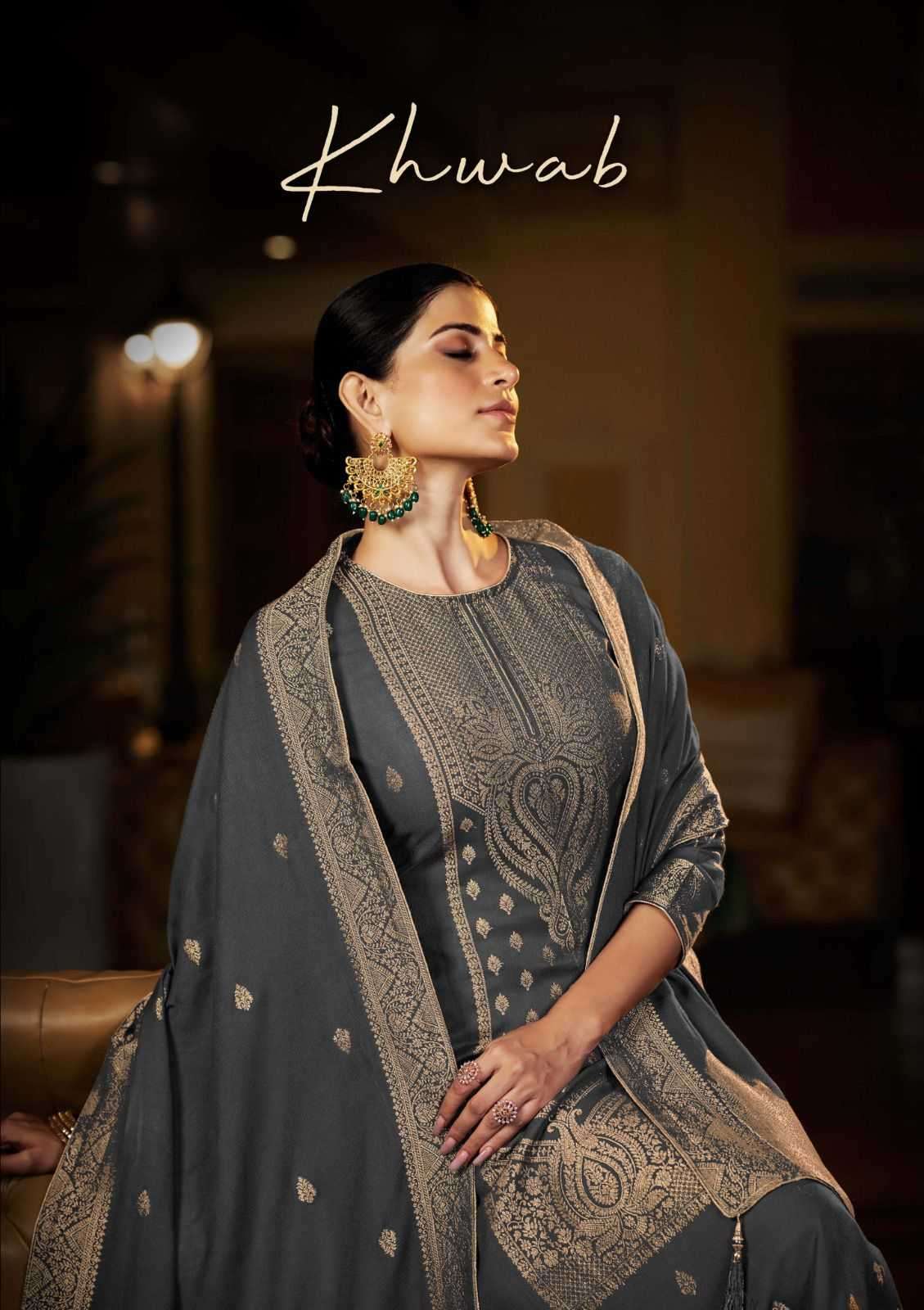 sargam prints khwab series 352001-352006 pure bember suit 