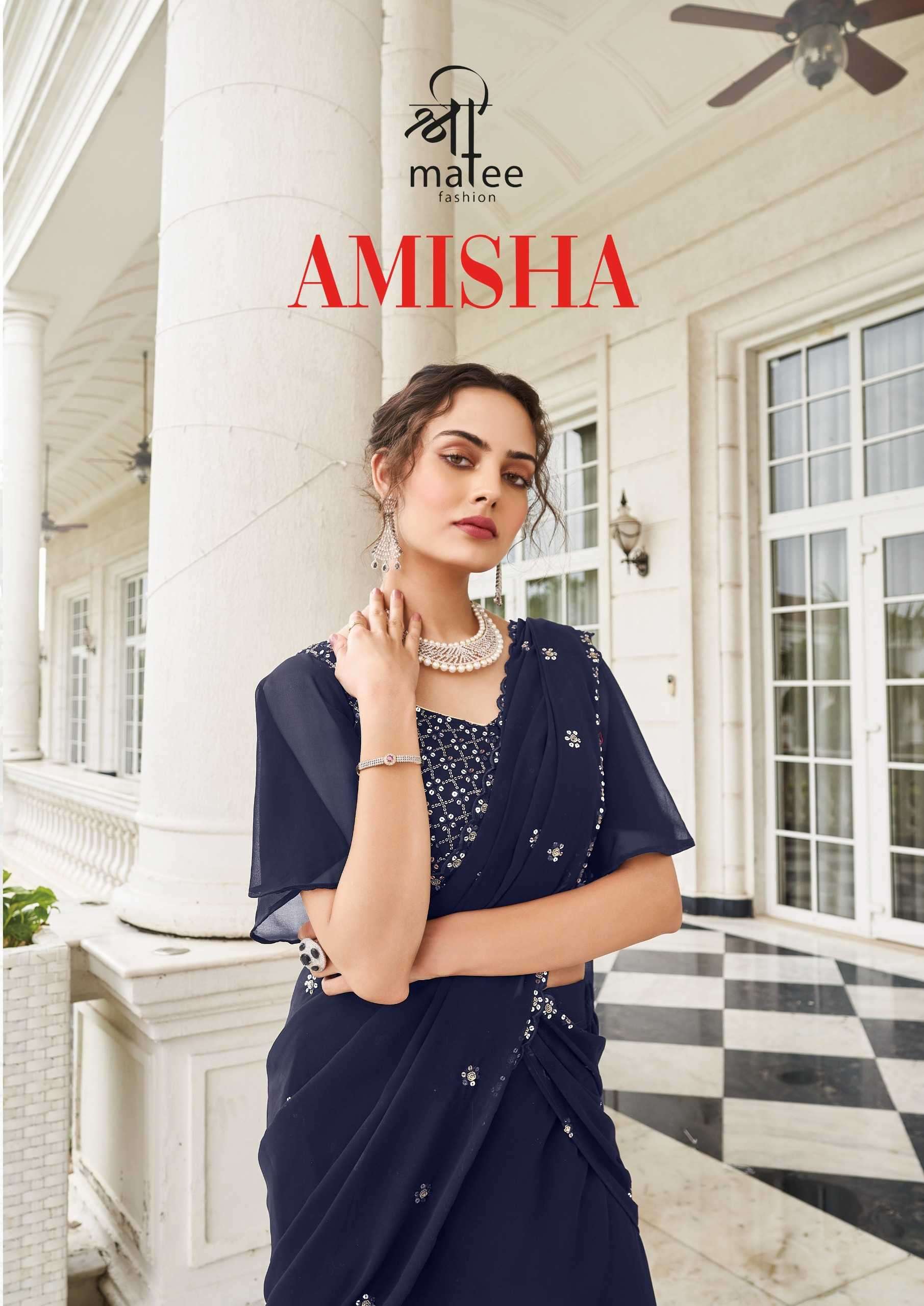 shreematee fashion amisha series 153-156 Pure Fox Georgette lehenga