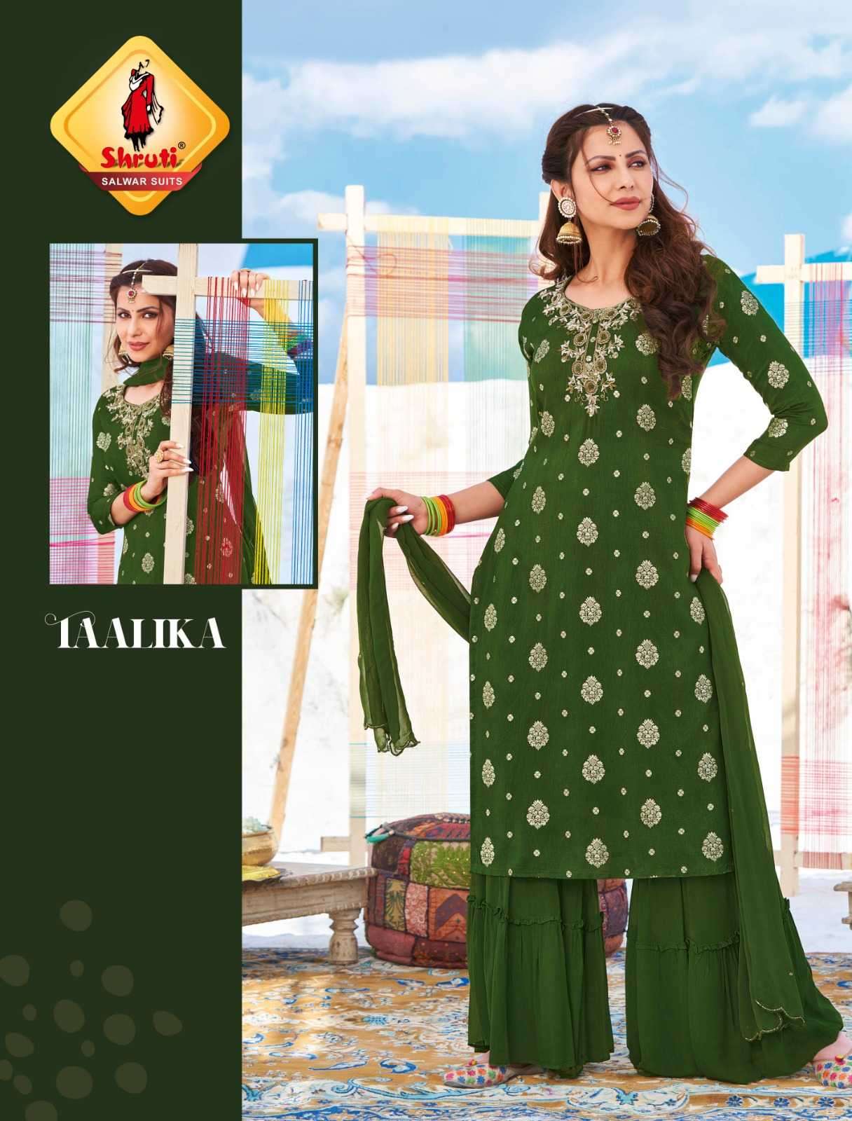 shruti meenakari vol 2 pure dola silk suit 