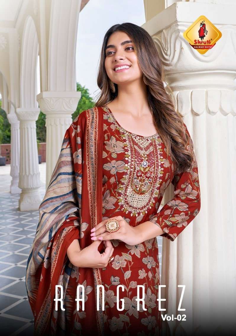 shruti rangrez vol 2 pure viscose suit