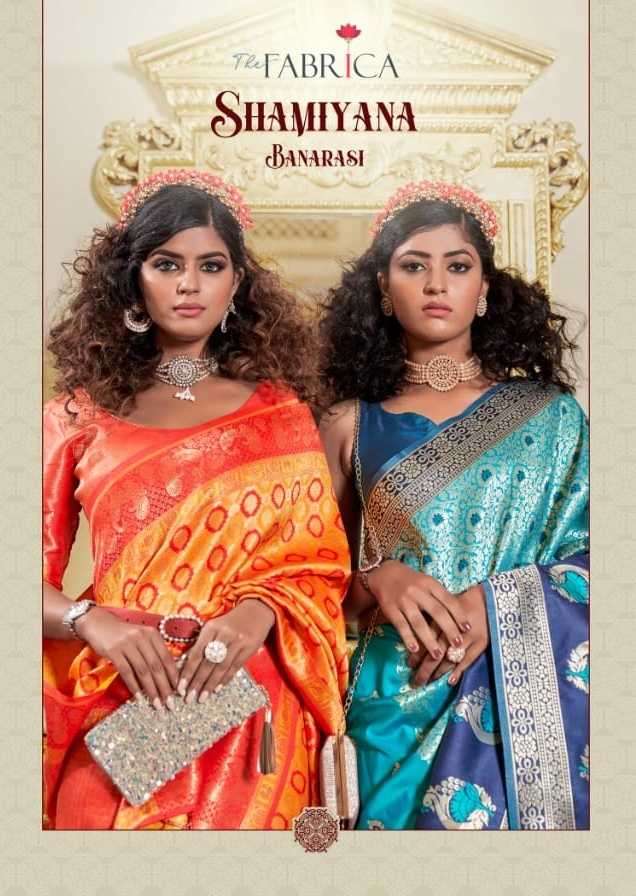 the fabrica shamiyana series 7001-7010  banarasi silk saree