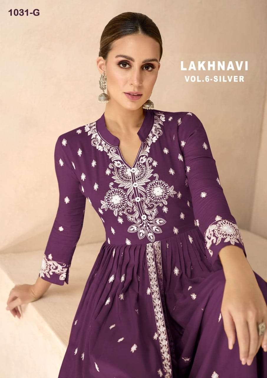 vamika lakhnavi vol 6 silver series 1031 heavy rayon kurti