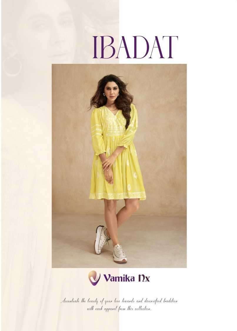 vamika nx ibadat series 411-416 heavy rayon kurti