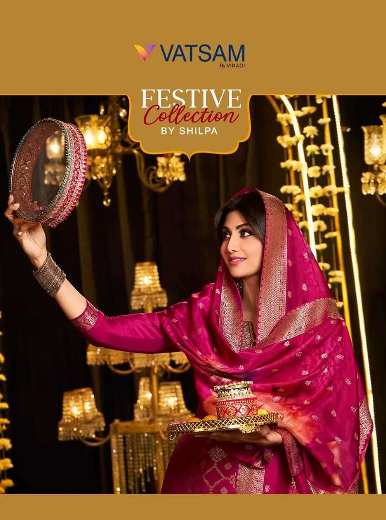 vastam viradi  series 1141-1144 pure viscose dola jacquard suit 