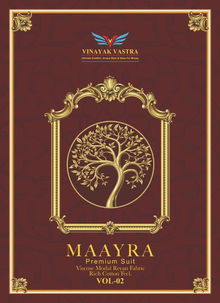 Vinayak Vastra Maarya vol-2 series 5019-5036 Pure Rayon suit