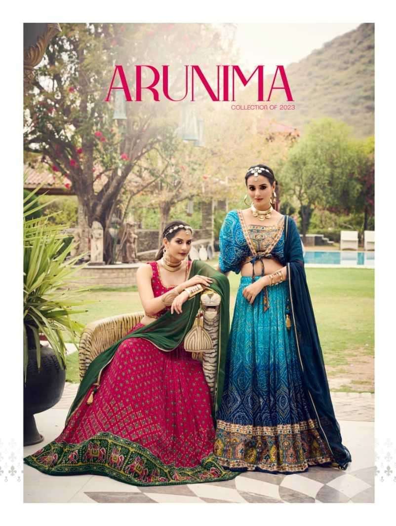 virasat arunima series 2001-2007 Heavy Pure Chinon lehenga