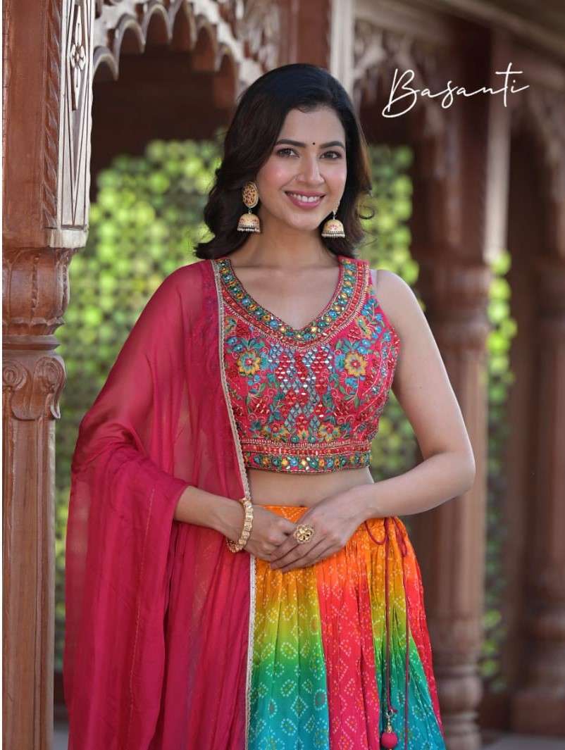 virasat basanti vol 2 series 2001-2004 pure jacquard silk lehenga