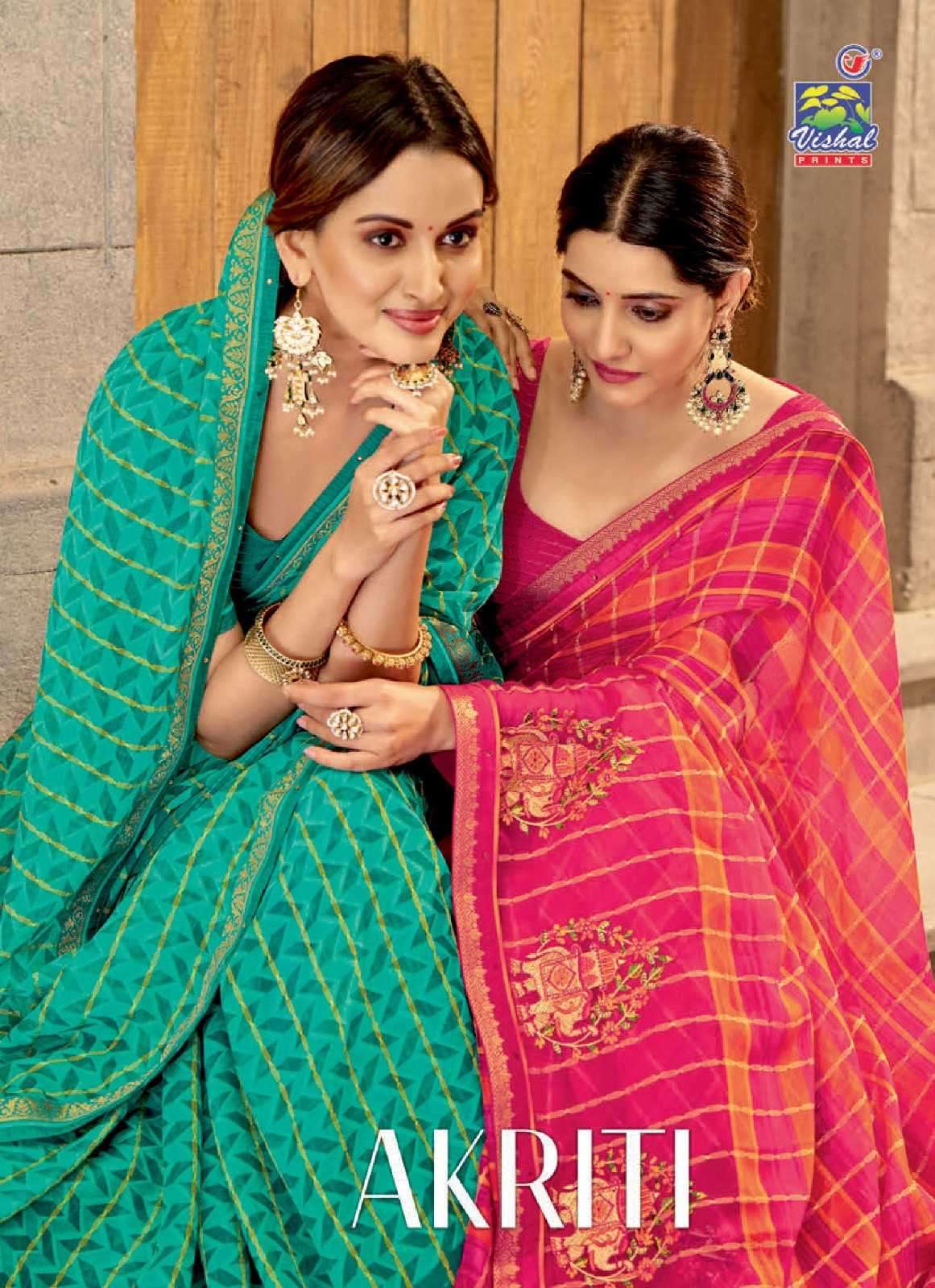 vishal prints akriti series 47655-47660 fancy saree