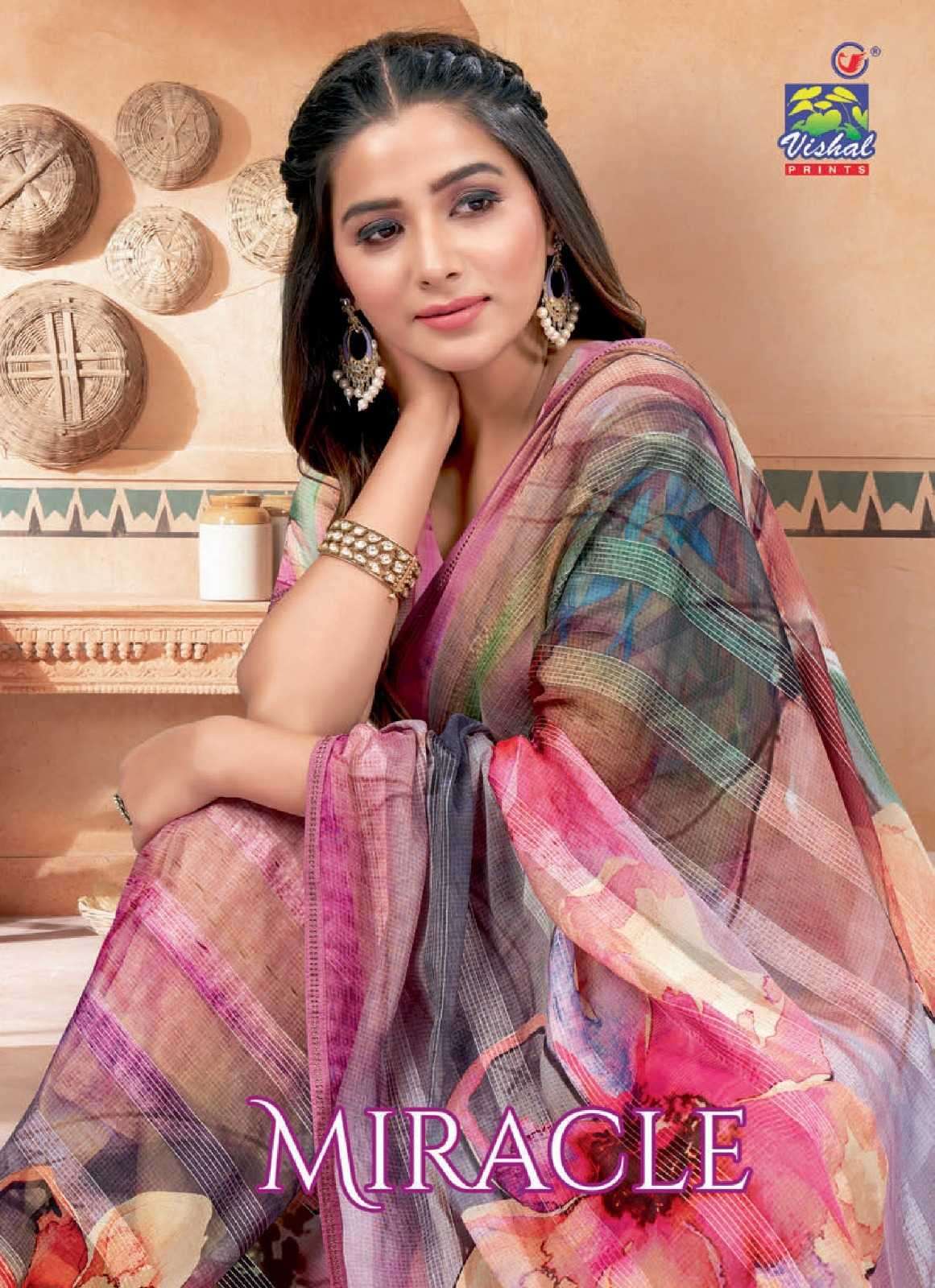 vishal prints miracle series 48123-48131 fancy saree