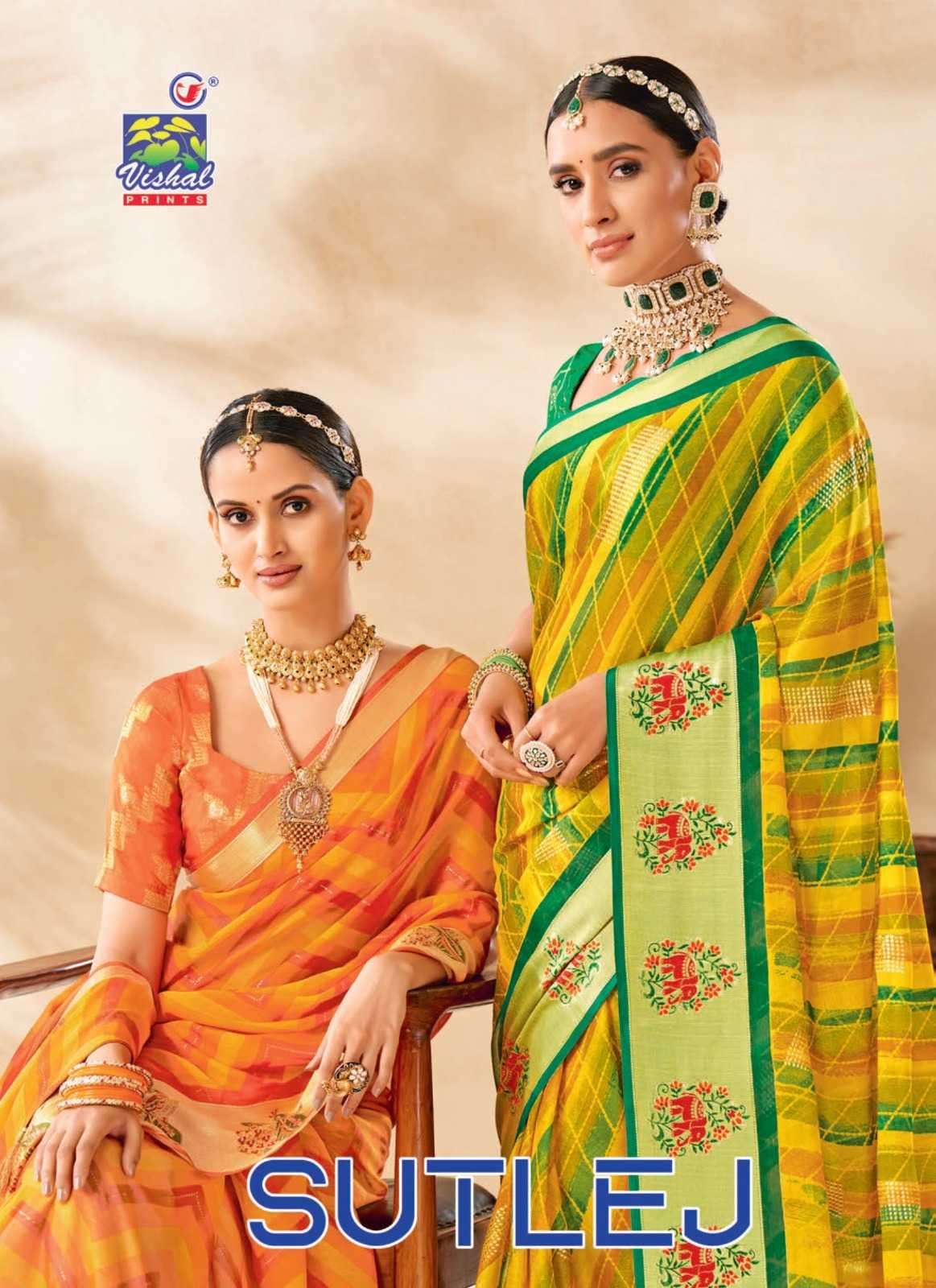 vishal prints sutlej series 47340-47345 fancy saree