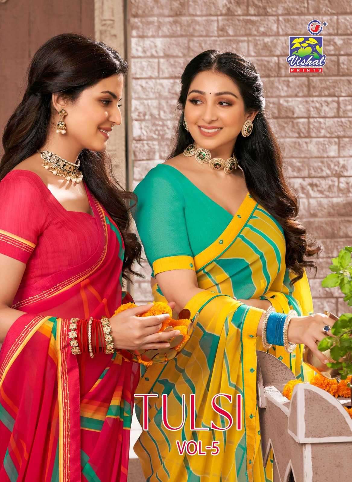 vishal prints tulsi vol 5 series 48474-48485 fancy saree