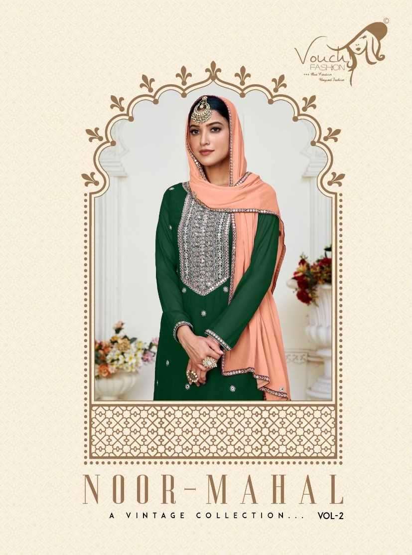 vouch noor mahal vol 2 series 6004-6006 heavy georgette suit 