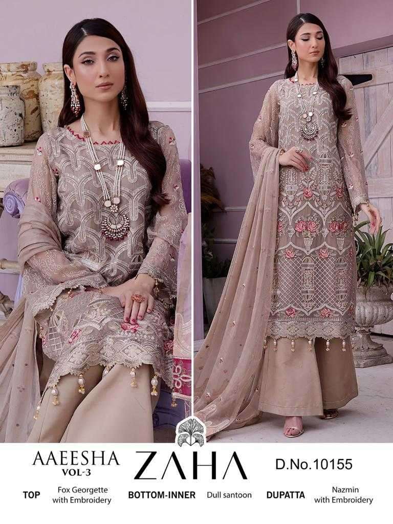 zaha 10155 heavy georgette embroidered suit 