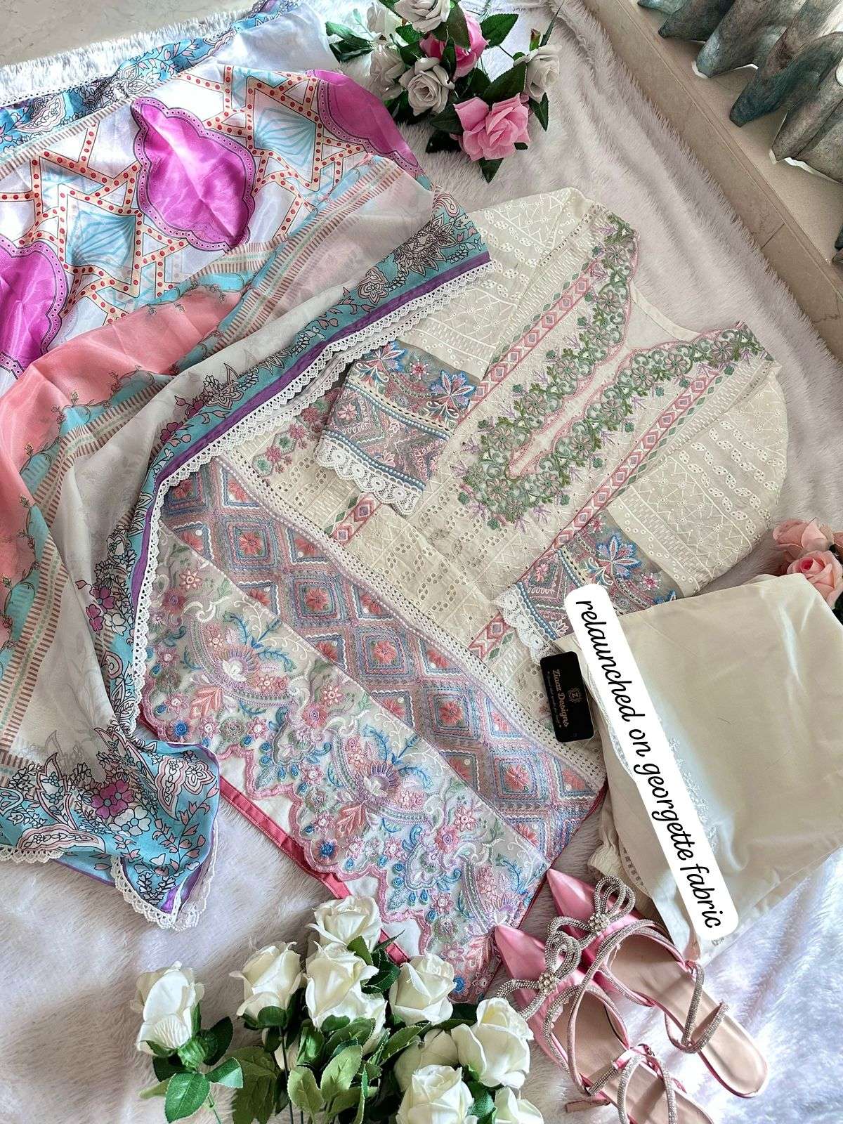 ziaaz designs 329 designer georgette suit 