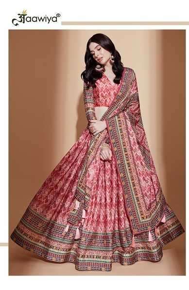 aawiya amora vol 1 series 2106-2110 chinon embroidery lehenga 