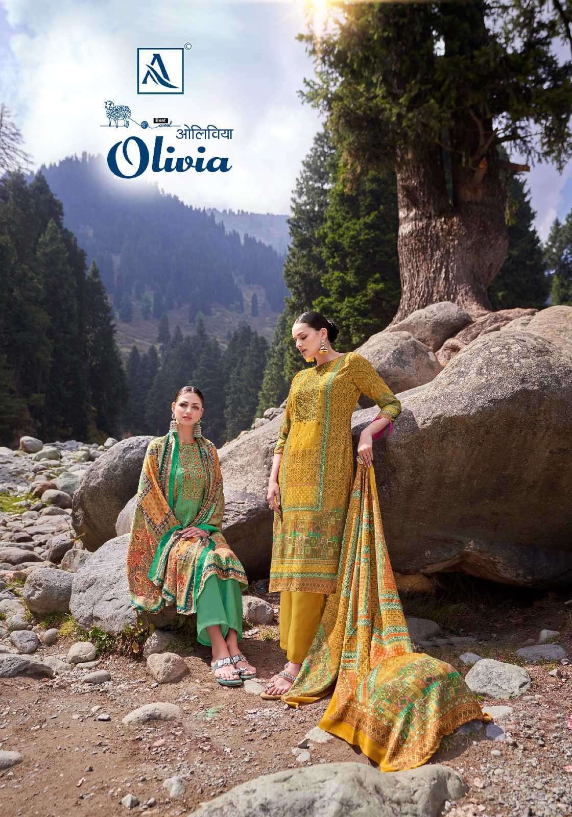 alok suit olivia series 1377001-1377006 Premium Woolen suit