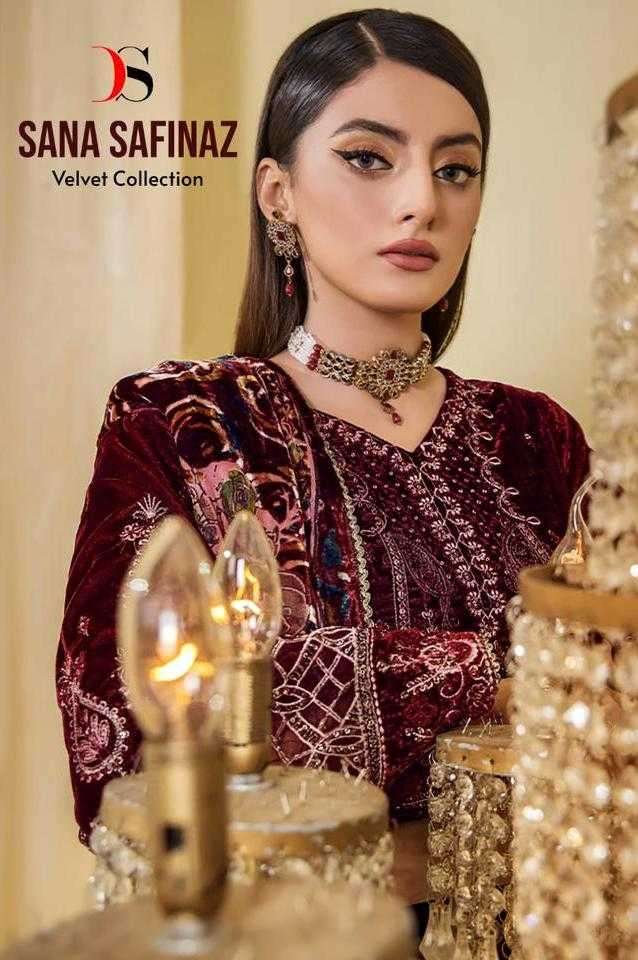 deepsy suit sana safinaz velvet collection series 3281-3286 Velvet suit