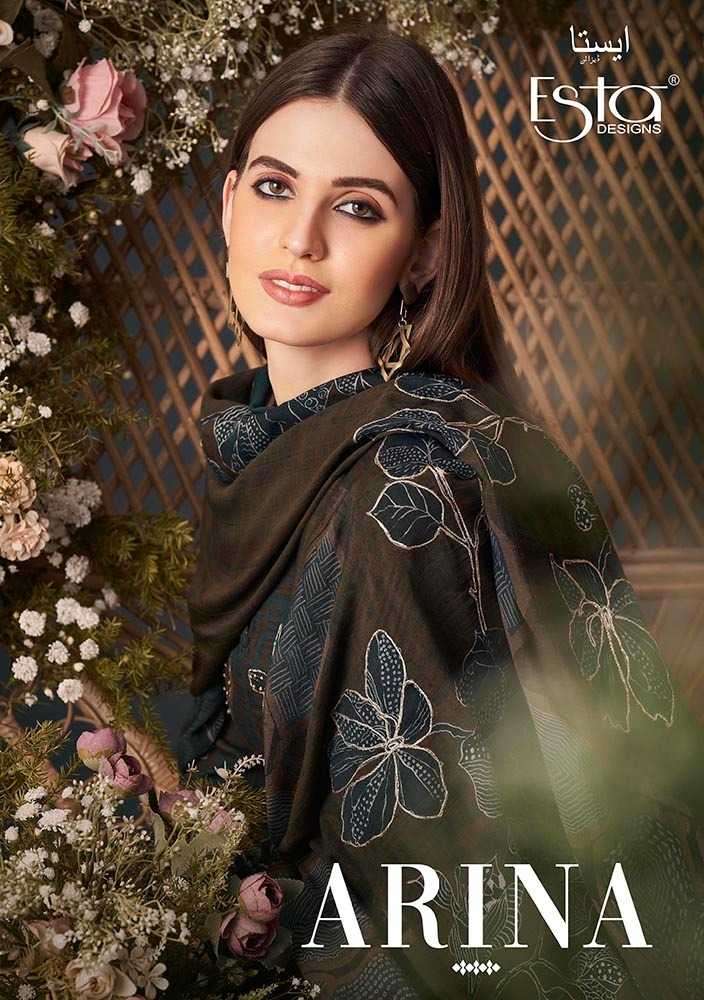 esta designs arina series 1001-1010 pure pashmina suit 