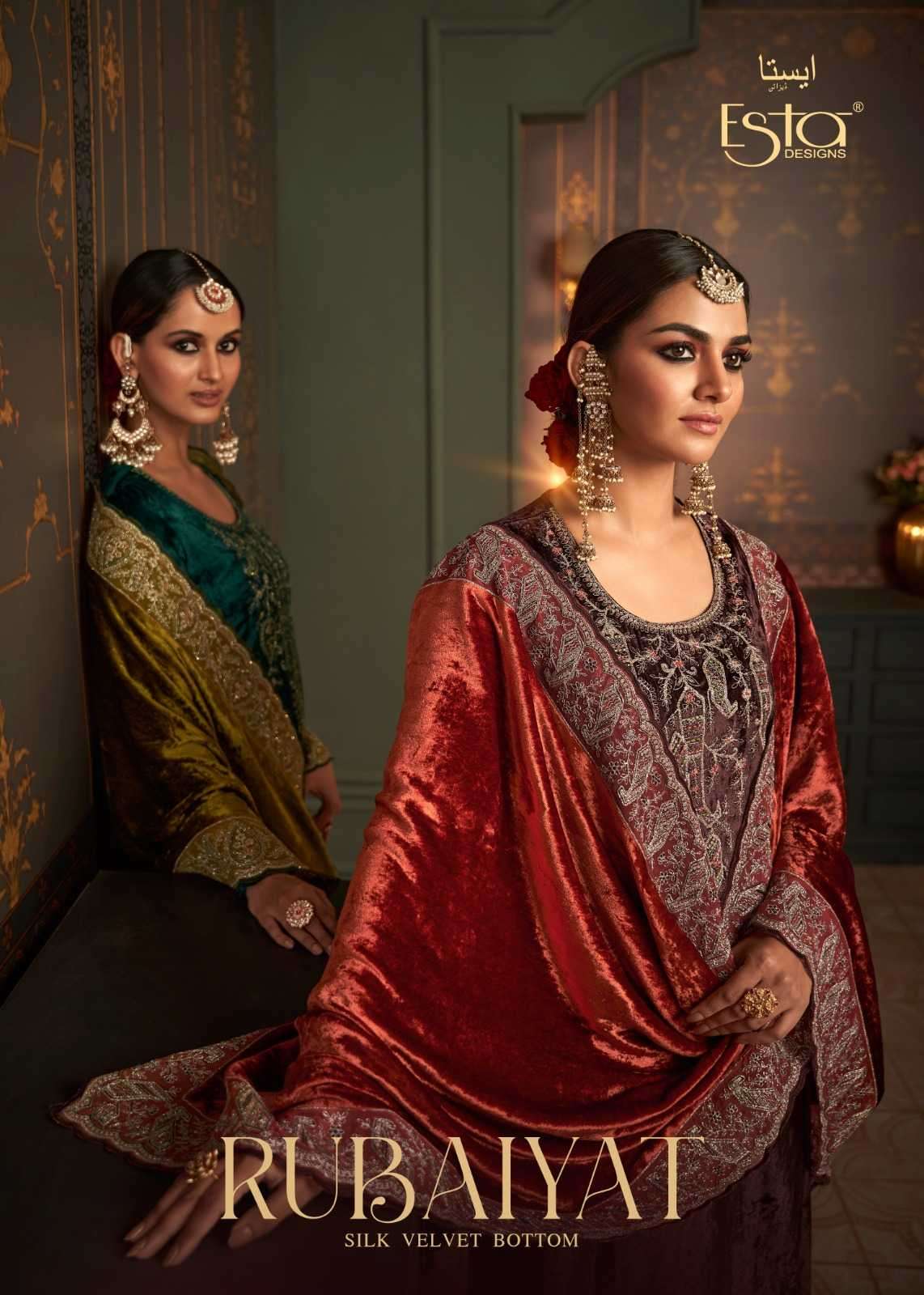 esta designs rubaiyat series 101-106 pure silk suit 