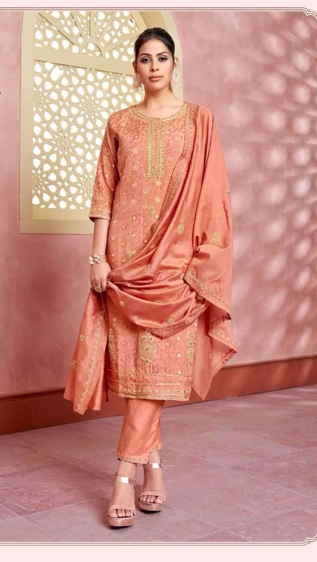 four roses 5008-5010 pure viscose muslin suit 