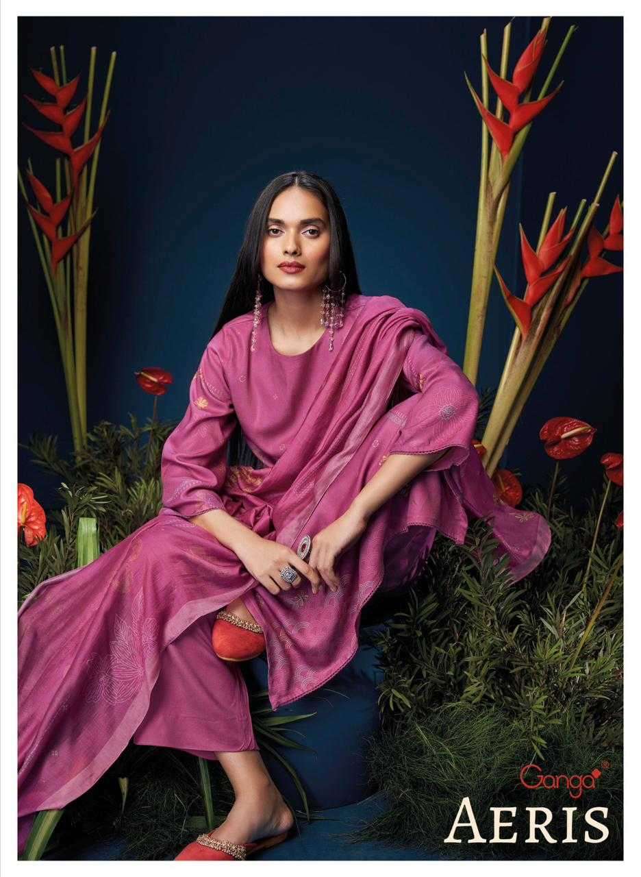 Ganga aeris series 1707-1712 pashmina suit