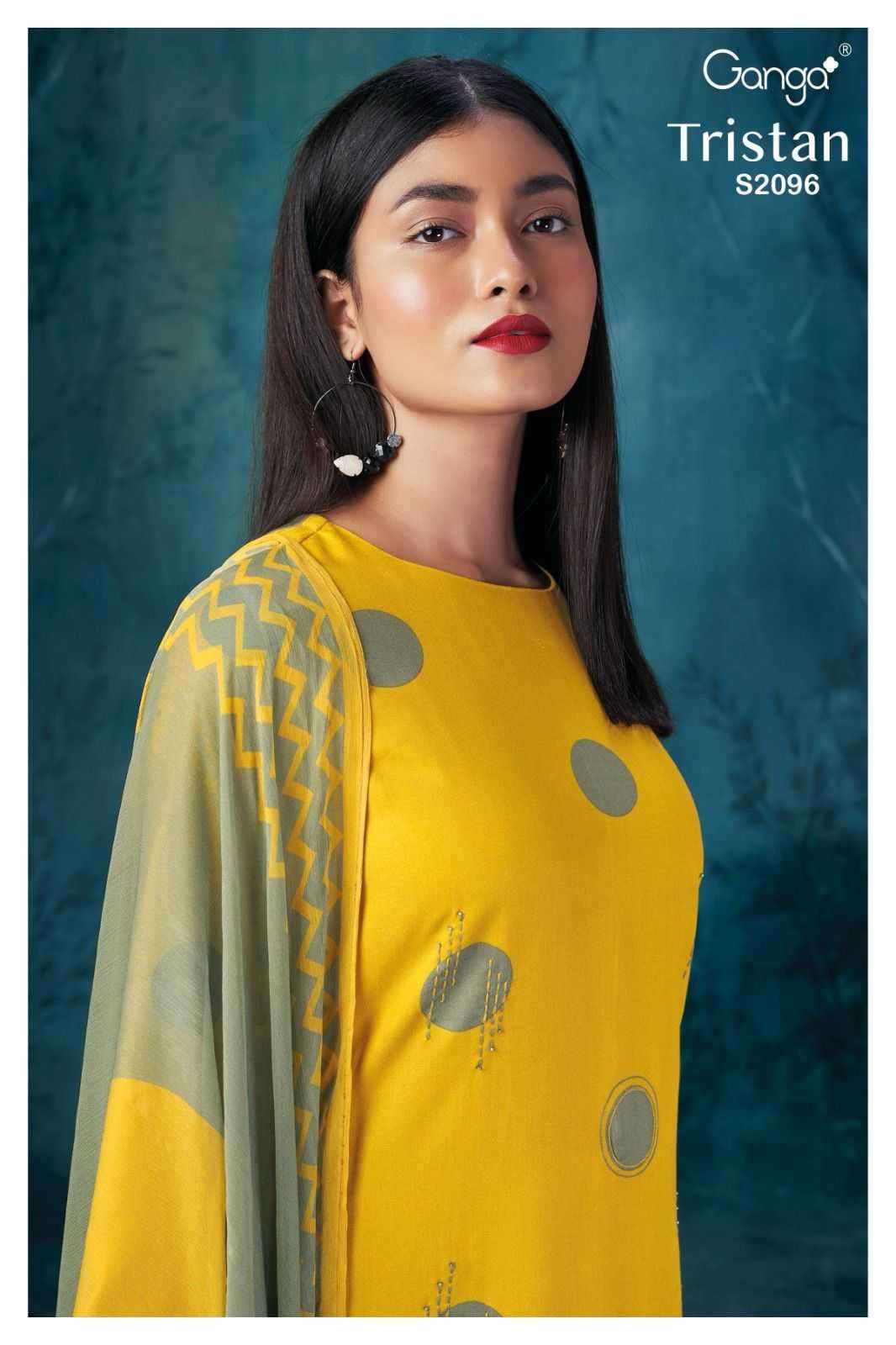 ganga tristan 2096 premium pure pashmina suit 