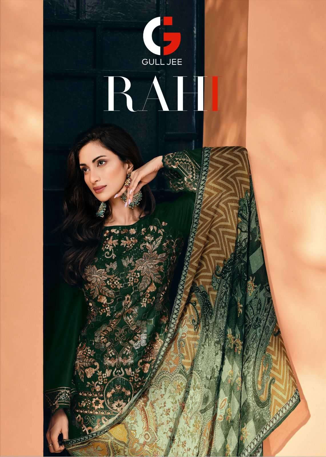 gull jee rahi series 10001-10005 viscose pashmina suit