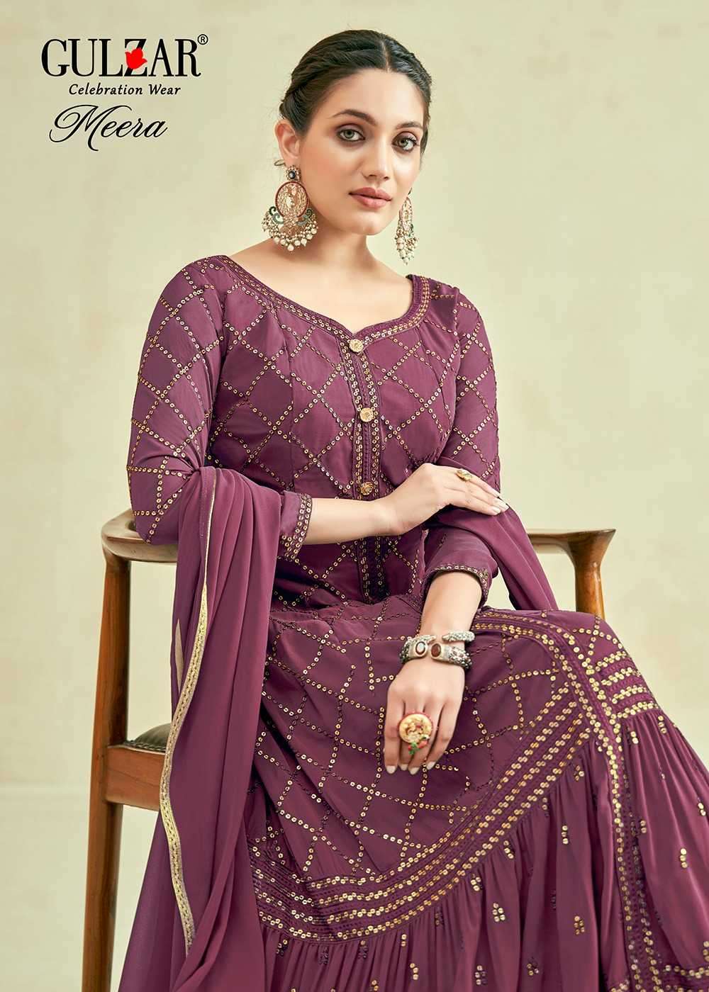 gulzar meera series 2040-2041 Real Georgette suit