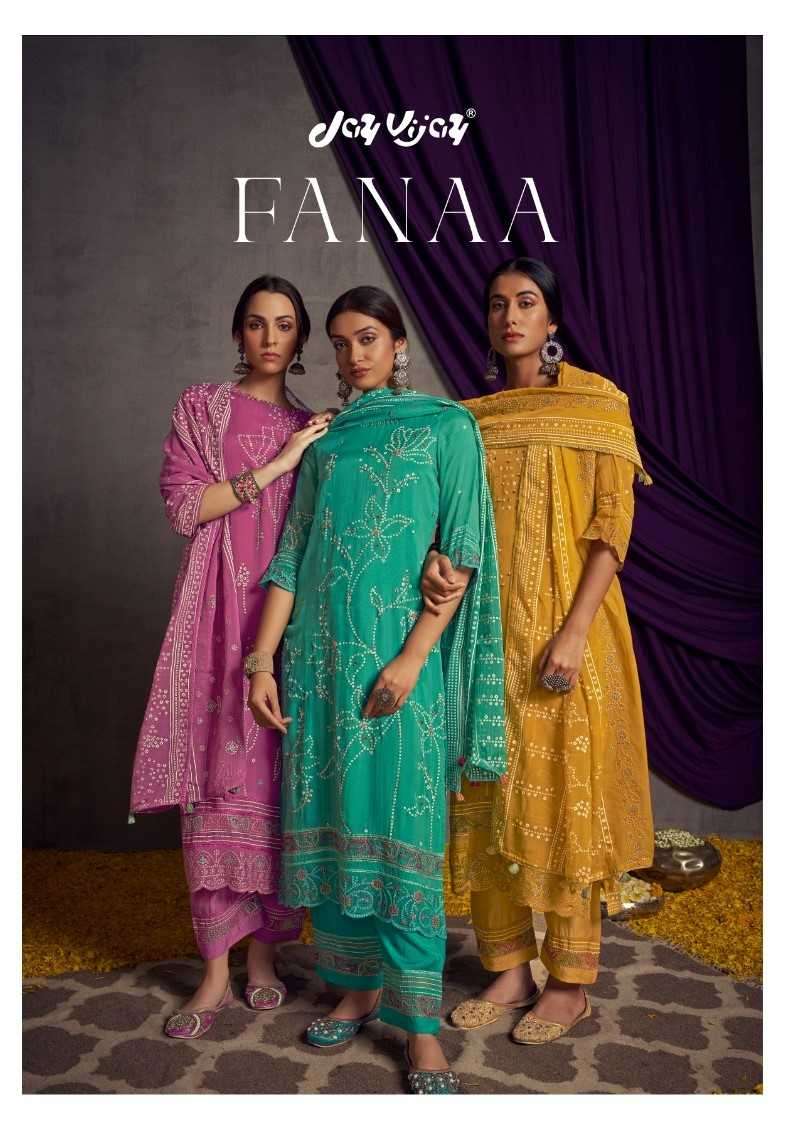 jayvijay fanaa series 8681-8688 pure organza suit 