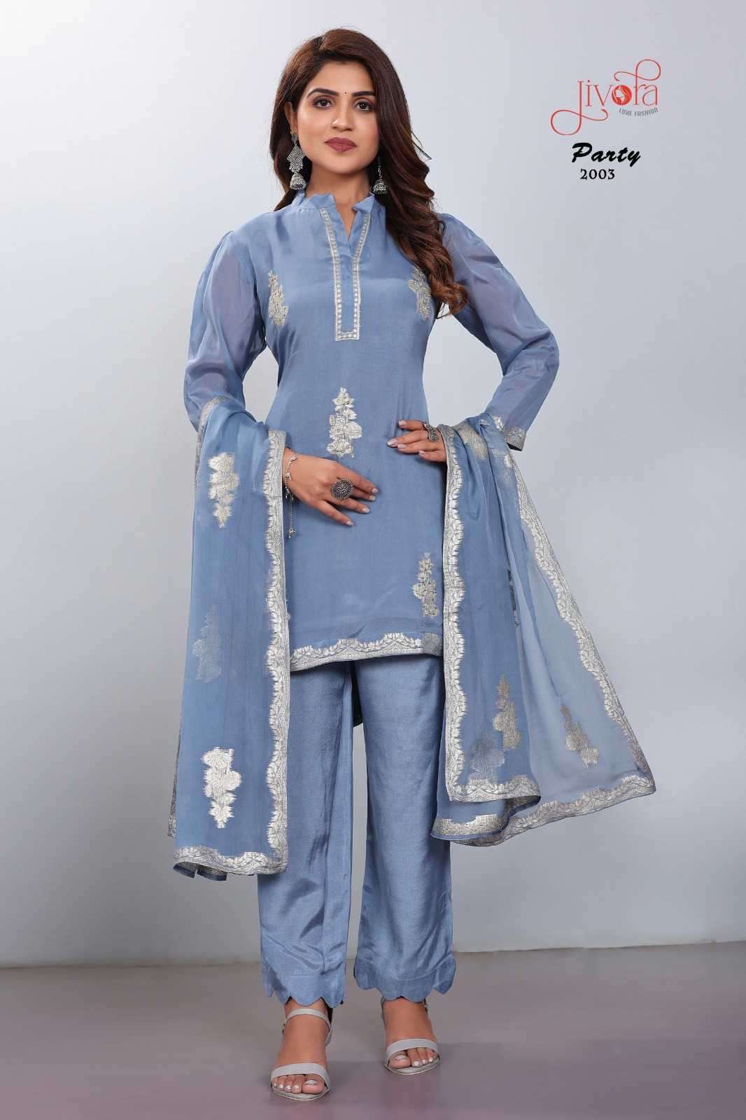 Jivora party series 2001-2008 natural viscose suit