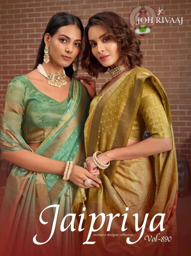 joh rivaaj jaipriya vol 890 series 89001-89009 fancy saree