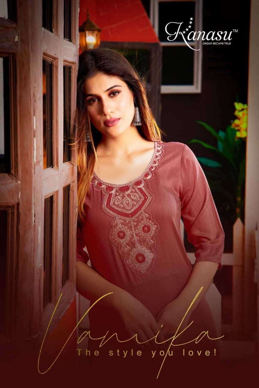 kanasu vamika series 101-108 chinon kurti