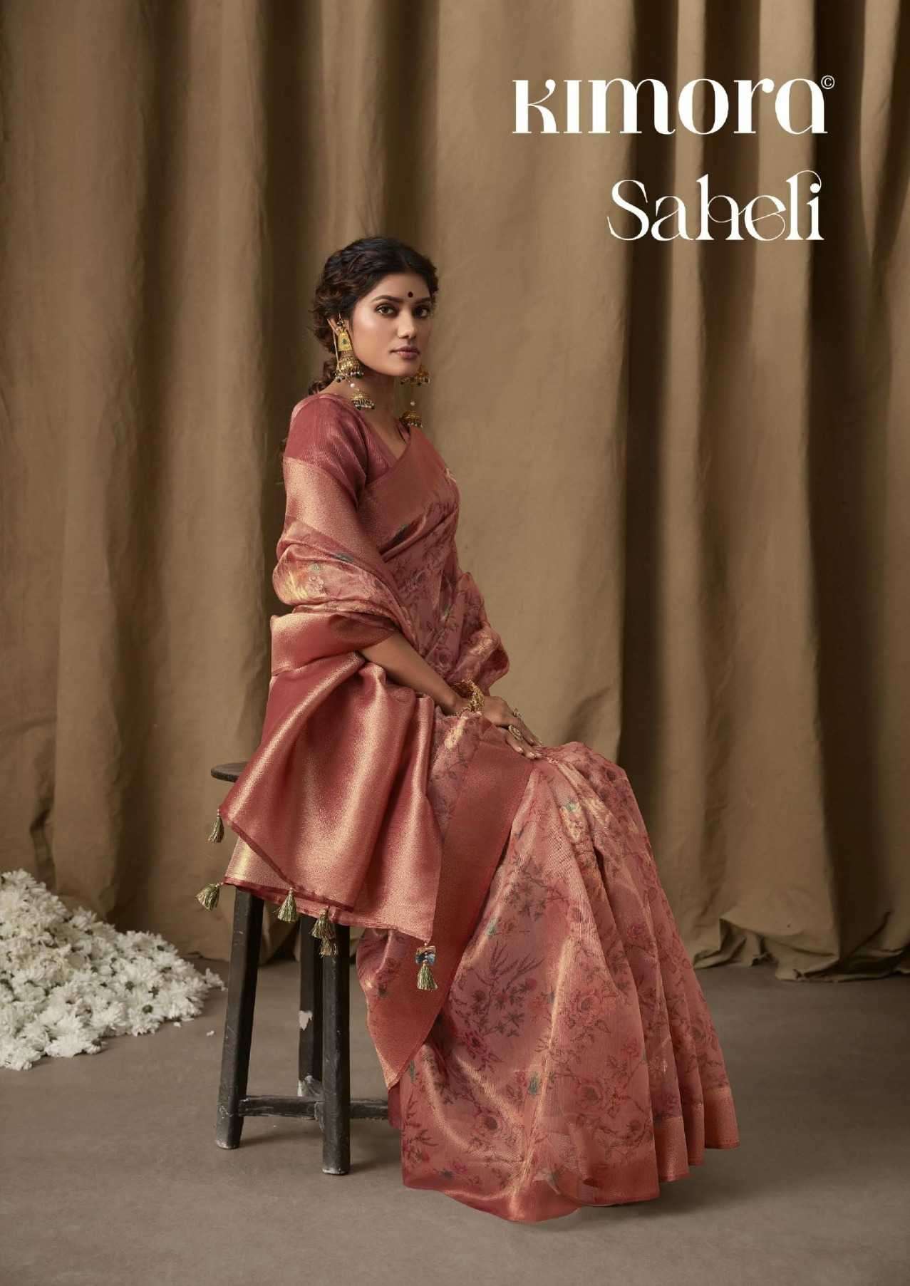 kimora saheli series 2110-2118 Banarasi Tissue Jacquard saree