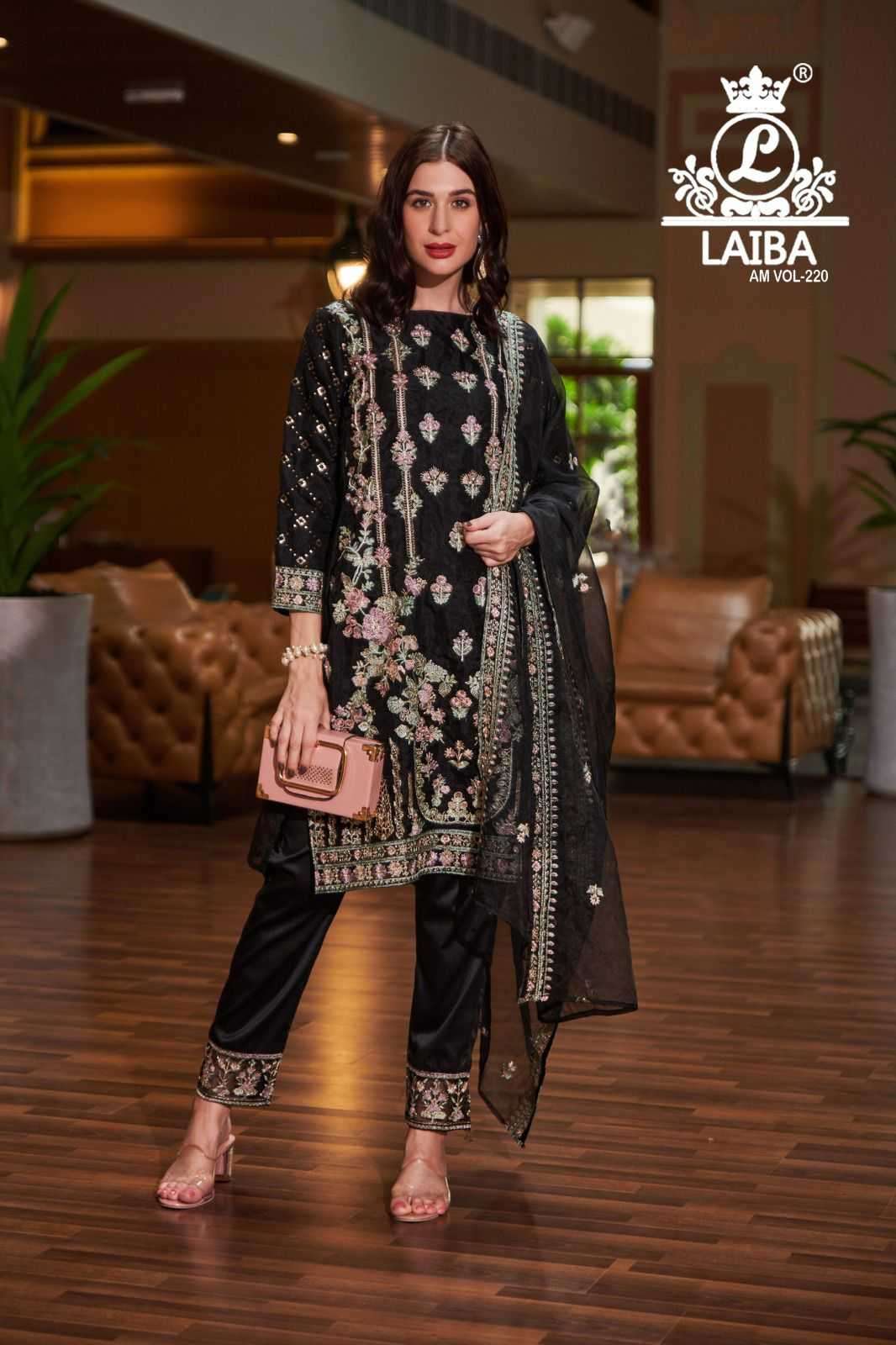 laiba designer am vol 220 Pure Organza suit